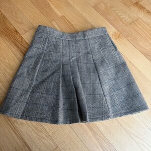 Brown pleated Plaid Women's Skirt/Skort